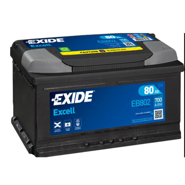 80AH EXCELL EXIDE EB802