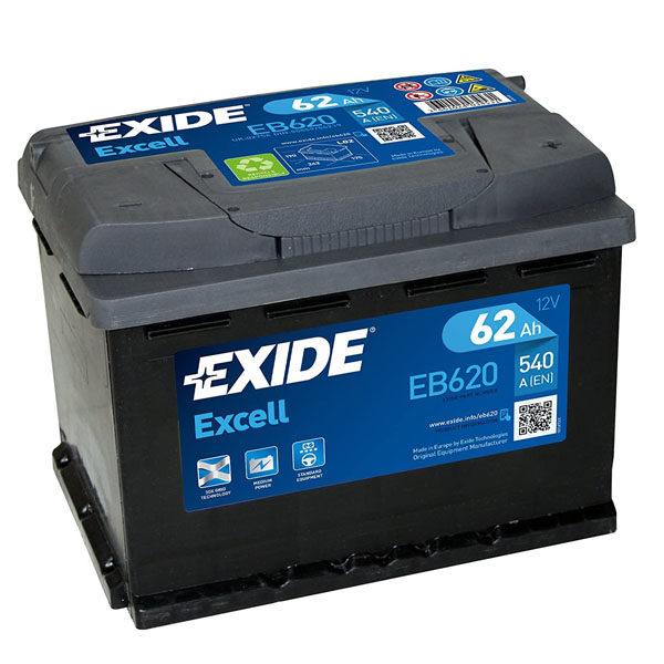 62AH EXCELL EXIDE