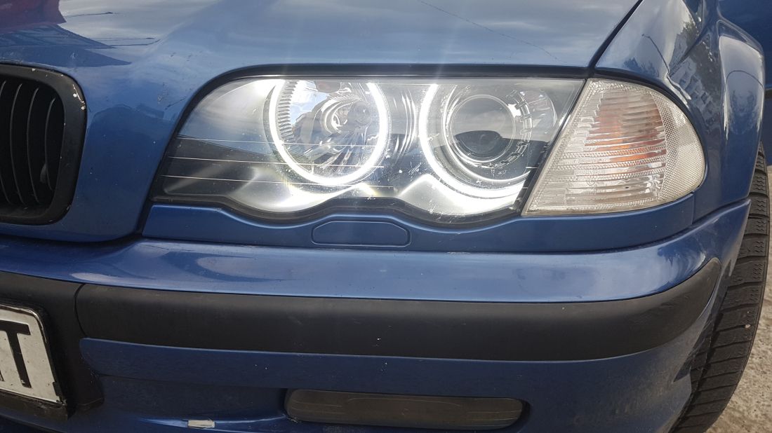 Δαχτυλίδια angel eyes για  BMW E46 coupe (1998-2003) / BMW E46 Sedan, Combi (1998-2005) led – με 140 led