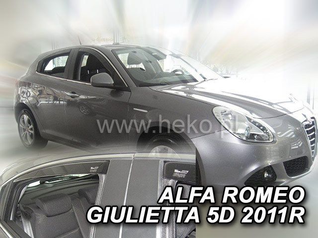 Ανεμοθραύστες για Alfa Romeo Giulietta (2010+) 5 πορτο – 4 τμχ. εμπρός και πίσω