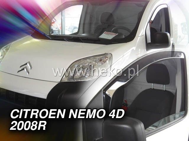 Ανεμοθραύστες για Citroen Nemo / Fiat Fiorino / Qubo / Peugeot Bipper (2008+)  2 τμχ. εμπρός