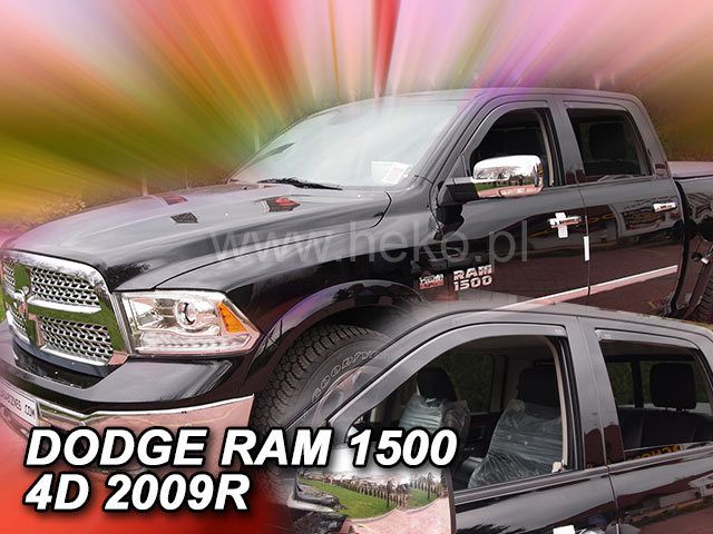 Ανεμοθραύστες για Dodge Ram 1500 (2009+) 4 πορτο – 4 τμχ. εμπρός και πίσω
