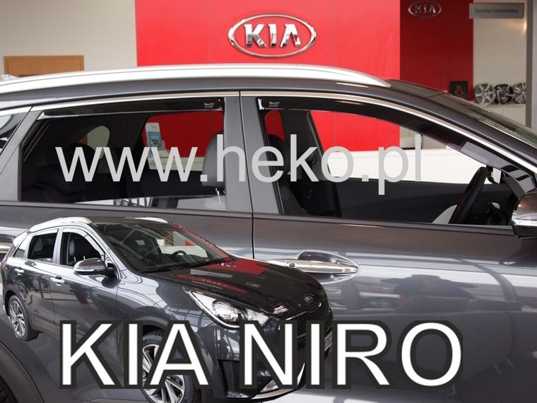 Ανεμοθραύστες για Kia Niro  (2016+) sedan – 4 τμχ. εμπρός και πίσω