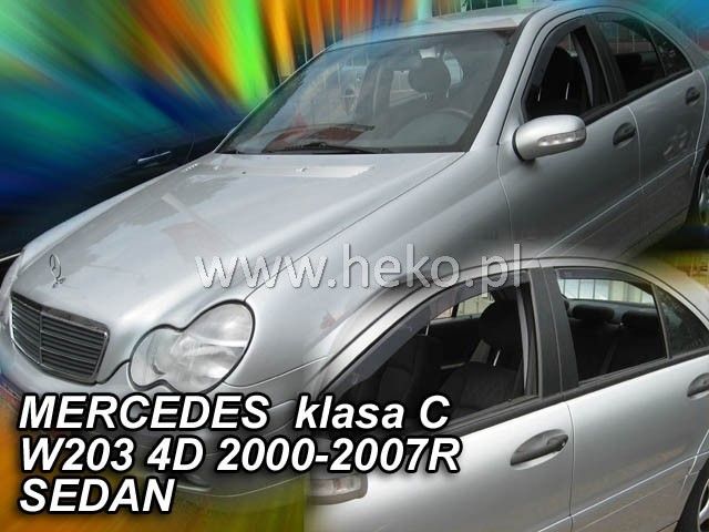 Ανεμοθραύστες για Mercedes C-Class W203 (2000-2007)  sedan – 4 τμχ. εμπρός και πίσω