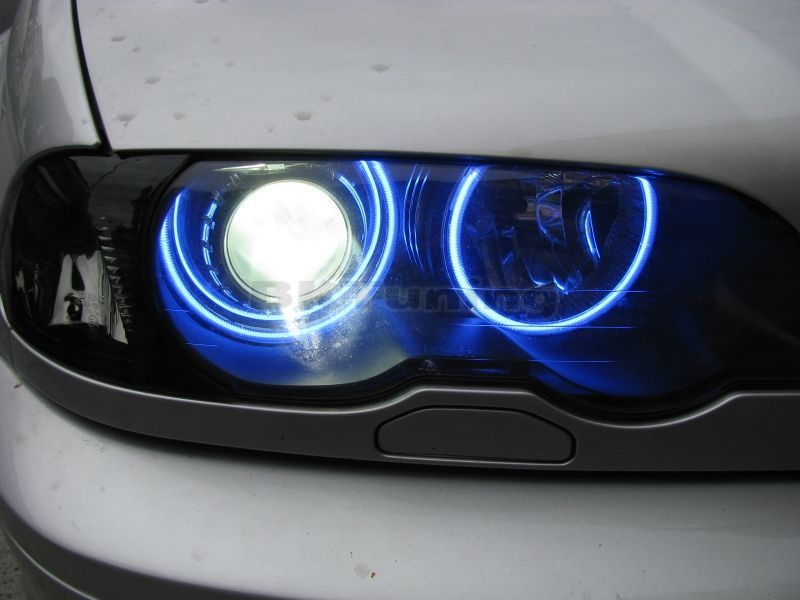 Δαχτυλίδια angel eyes για BMW E46 coupe (1998-2003) / BMW E46 Sedan, Combi (1998-2005) – μπλε χρώμα