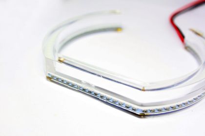 Δαχτυλίδια angel eyes για  BMW F30 – U-Design Crystal λευκά
