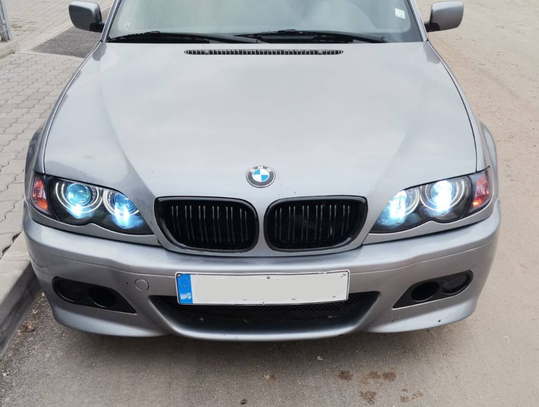 Δαχτυλίδια angel eyes για BMW E46 coupe (1998-2003) / BMW E46 Sedan, Combi (1998-2005) – Λευκό χρώμα