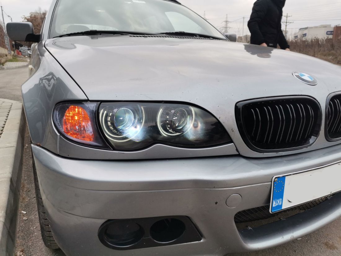 Δαχτυλίδια angel eyes για BMW E46 coupe (1998-2003) / BMW E46 Sedan, Combi (1998-2005) – Λευκό χρώμα