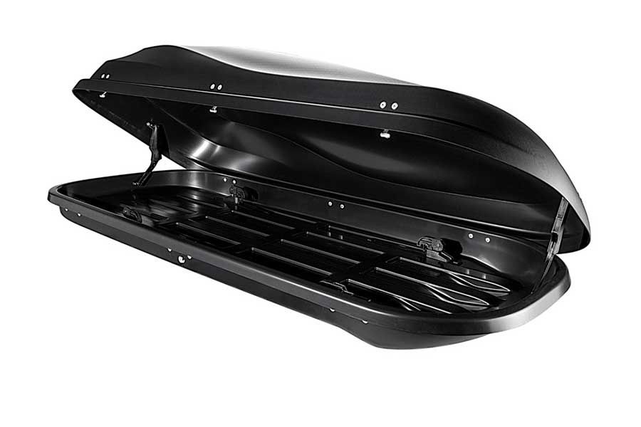 Μπαγκαζιέρα οροφής Junior Altro 200x90x41cm με διπλό άνοιγμα με κλειδί, 500 λίτρα – μαύρη
