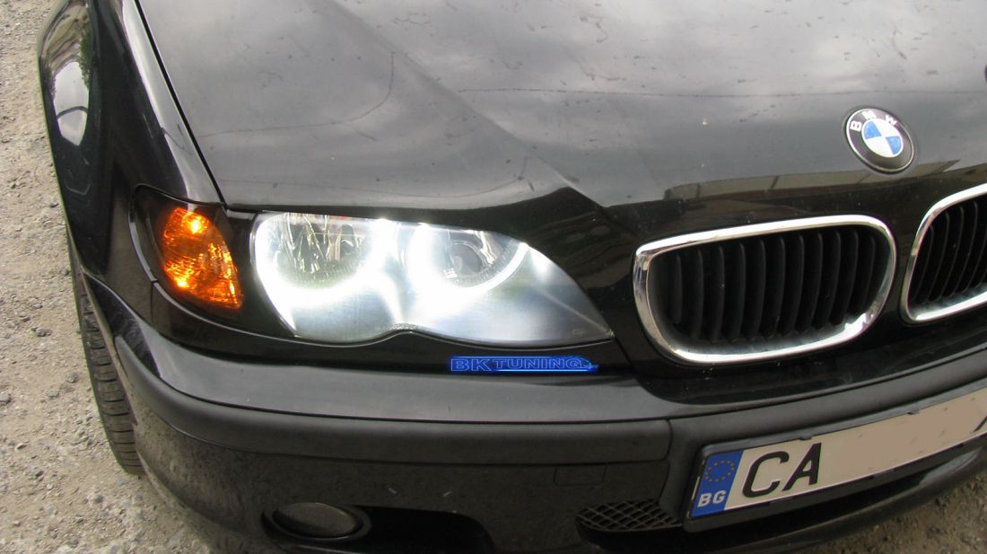 Δαχτυλίδια angel eyes για  BMW E46 (1998-2005) με 66 led – Λευκό χρώμα